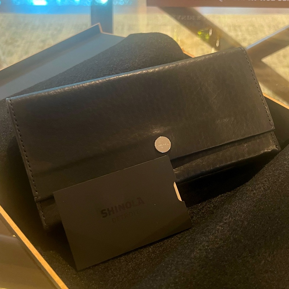 NWT Shinola Large Accordion Wallet